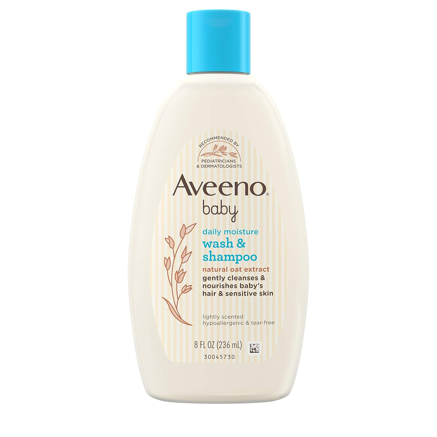 Brand New Aveeno Baby Daily Moisture wash & Shampoo, 8 Oz Bottle, Natural Oat Extract