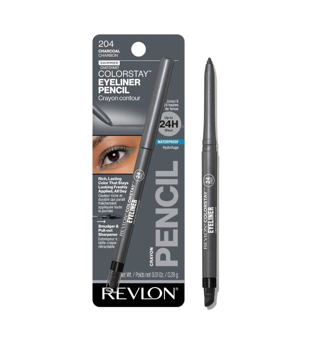 New Revlon ColorStay Charcoal Longwear Eyeliner Waterproof Smudge Proof 24 Hours