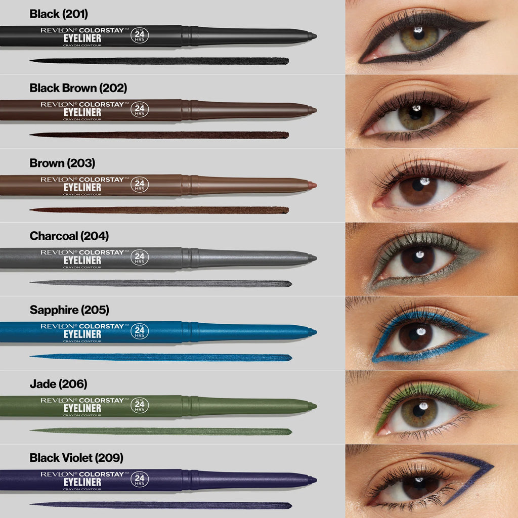 New Revlon ColorStay Charcoal Longwear Eyeliner Waterproof Smudge Proof 24 Hours