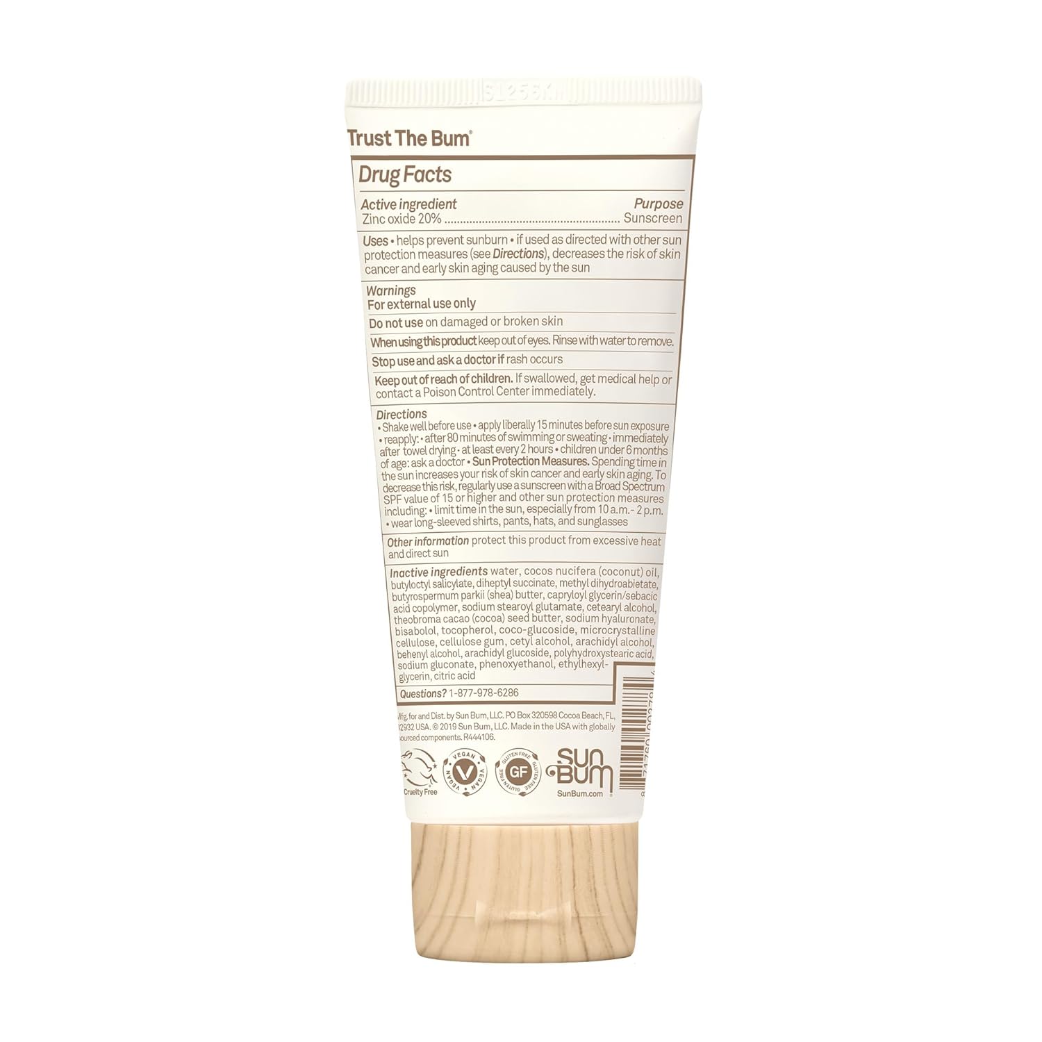 Brand New Sun Bum Baby Bum Mineral 50 Sunscreen Lotion SPF 50 Fragrance Free 3 fl oz